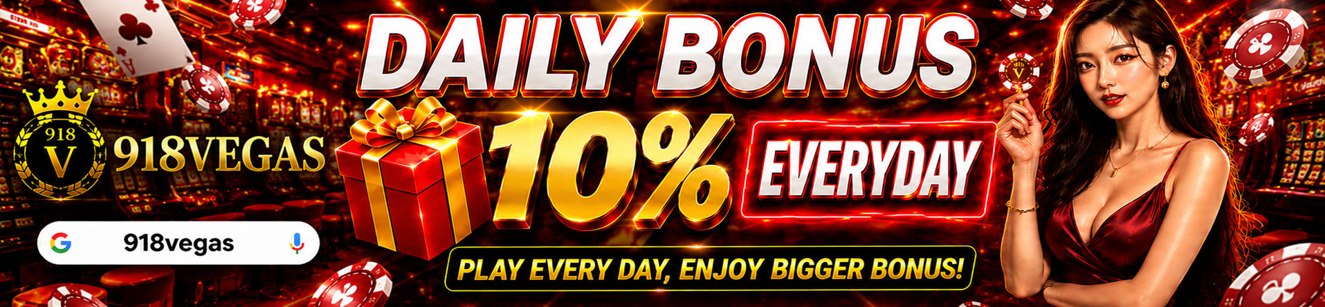 BONUS DAILY 10% EVERYDAY